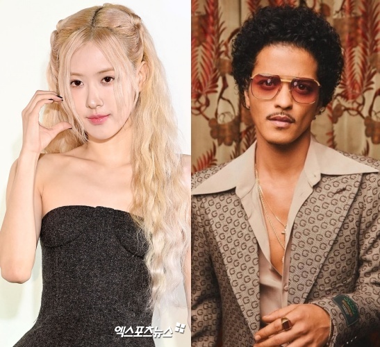 <b>로제</b>, 브루노 마스와 동료→라이벌 됐다…'2월 27일' 정면승부 예고 [엑...