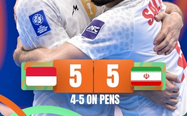 골골골골골골골골골골! 한국·일본전 5골 맹폭했는데…'돌풍의' 인도네시아, '최강' 이란과 승부차기 끝 4-5 패배→풋살 아시안컵 준우승