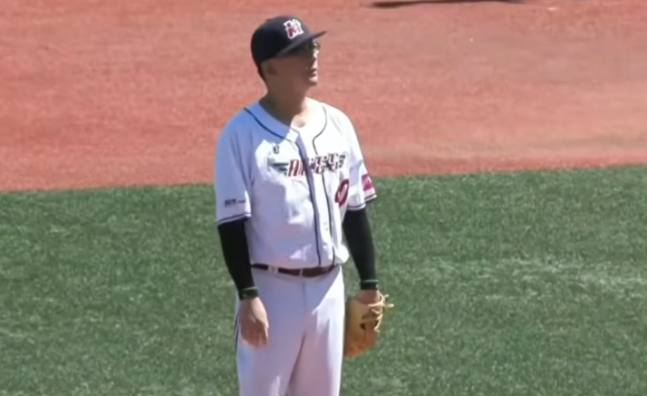 이럴 수가! 50세 허민, 멜버른 투수로 한화 이글스전 등판…삼진까지 뽑아내→KBO 현역 타자 상대 투구 이뤘다