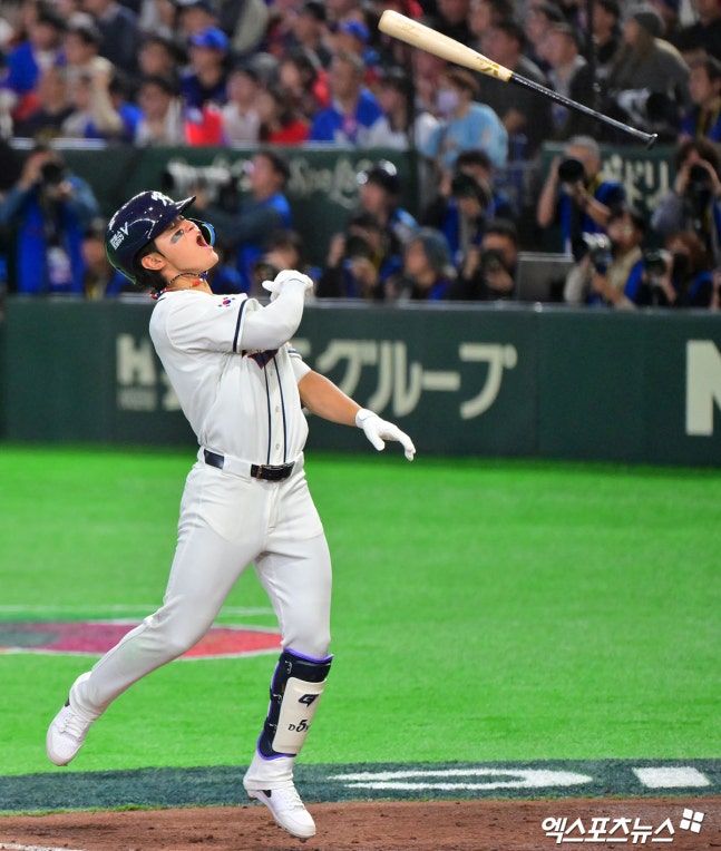 8강행 빨간불…'김도영 투런포+동점타 빛 바랬다' 딱 12시간 휴식 한국, '10회 승부치기' 4-5 패→호주 이기고 '경우의 수' 기대 [도쿄:스코어]