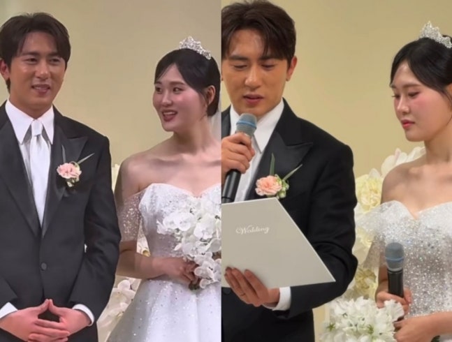 [종합] 김원훈♥엄지윤, '15년 열애' 결실 맺었다…오늘(1일) 결혼, 유재석→이수근 '등판'