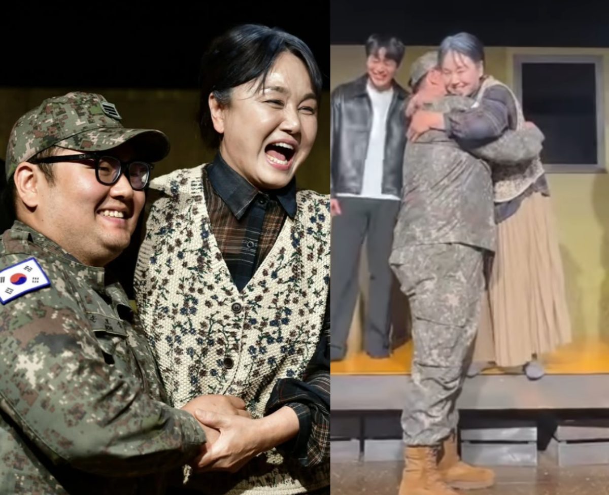 손보승, 군복 입고 <b>엄마</b> 이경실 무대 등장…"<b>사랑해 엄마</b>" 뭉클 [해시...