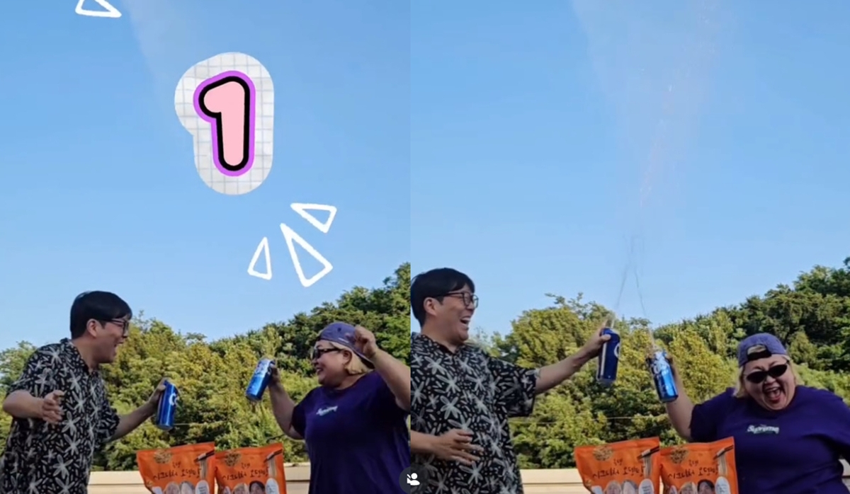 김민기♥홍윤화, 사업 또 대박 났다…"매진 너무 감사" 맥주 들고 춤까지 들썩 [★해시태그]
