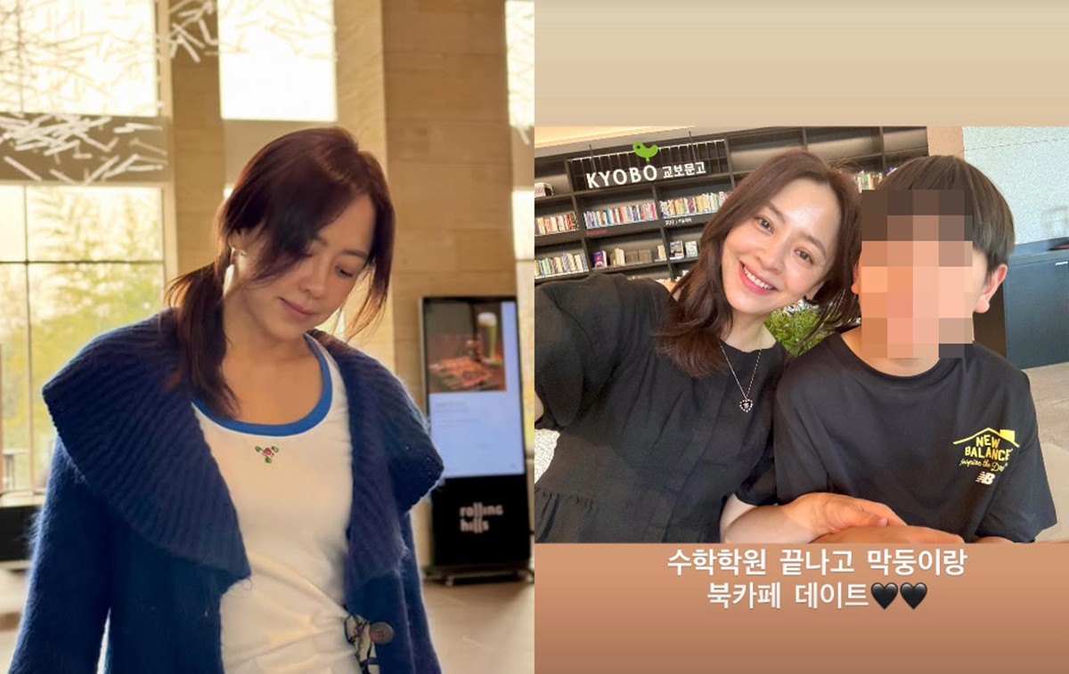 '의사' <b>강성연</b>, <b>재혼</b> 후 더 환해졌네…아들과 북카페 데이트 만끽 [...