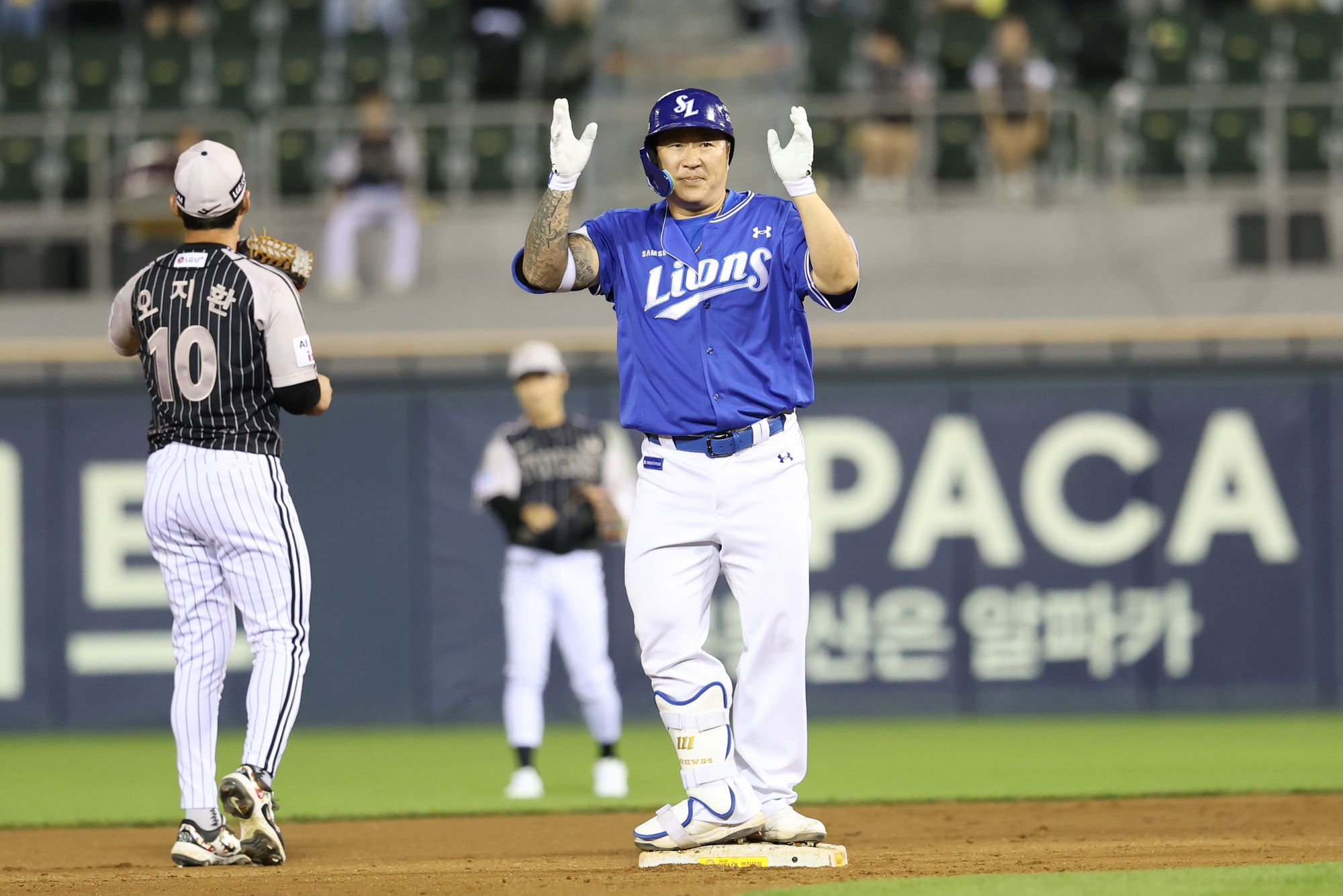 '추신수 제쳤다!' 최형우, KBO 역대 최고령 도루 기록 경신 [잠실 현장]