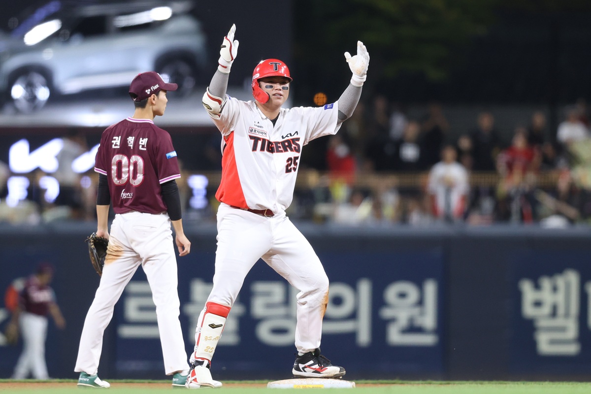 LG 아직 긴장해야지! KIA, 키움 2-0 격파+3위 2.5G 차 추격…한준수 선제...