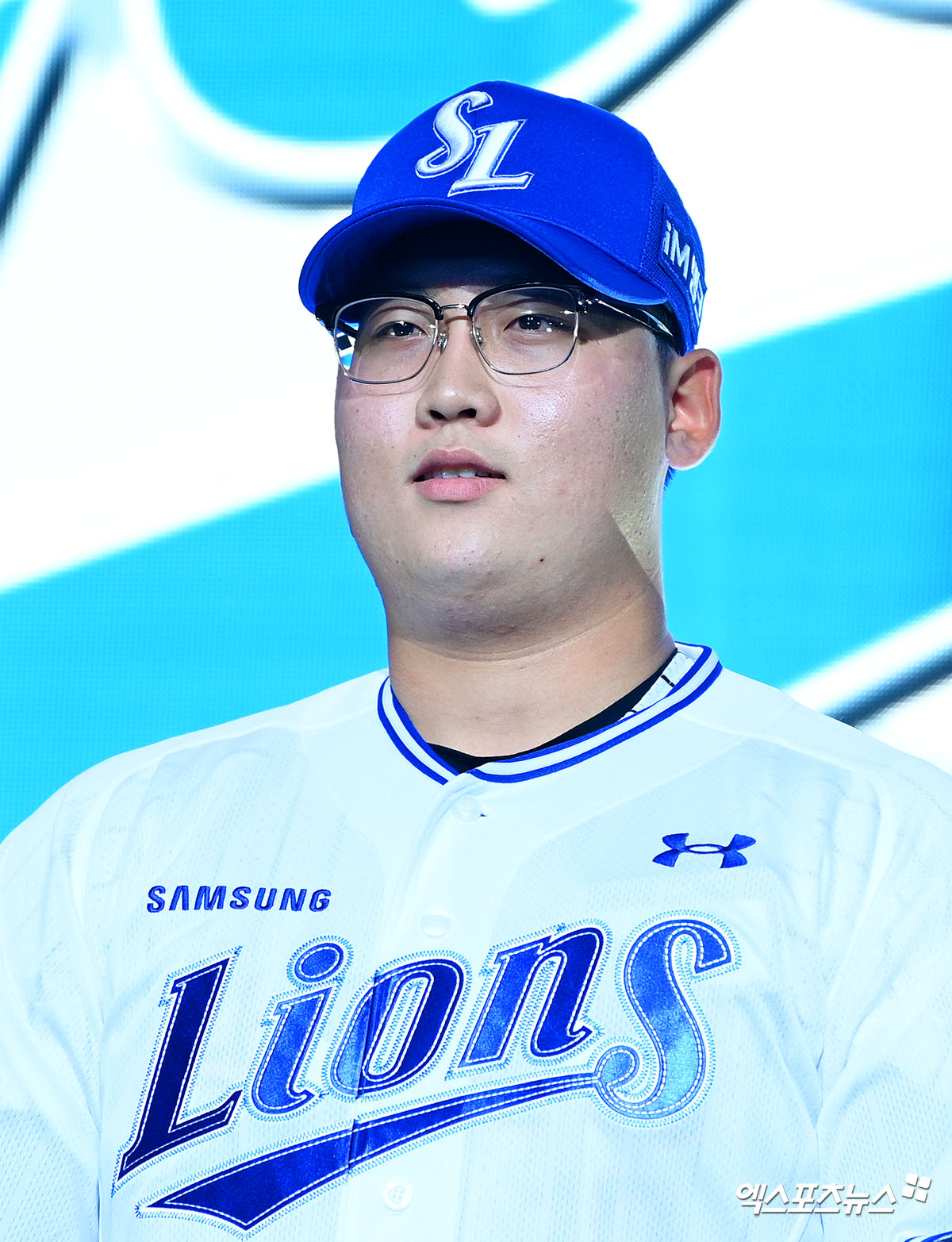 <b>삼성</b> 유니폼 입은 광주진흥고 <b>김민훈</b>[포토]