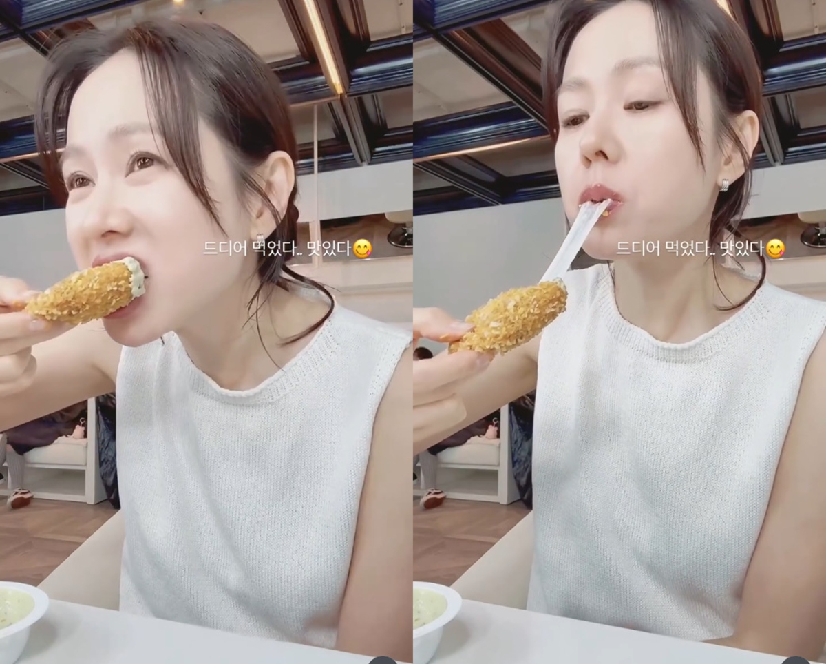<b>손예진</b>, <b>먹방</b> 하나 올렸는데…'<b>쩝쩝</b> 소리'에 "너무 깬다" vs "인간적" 갑...