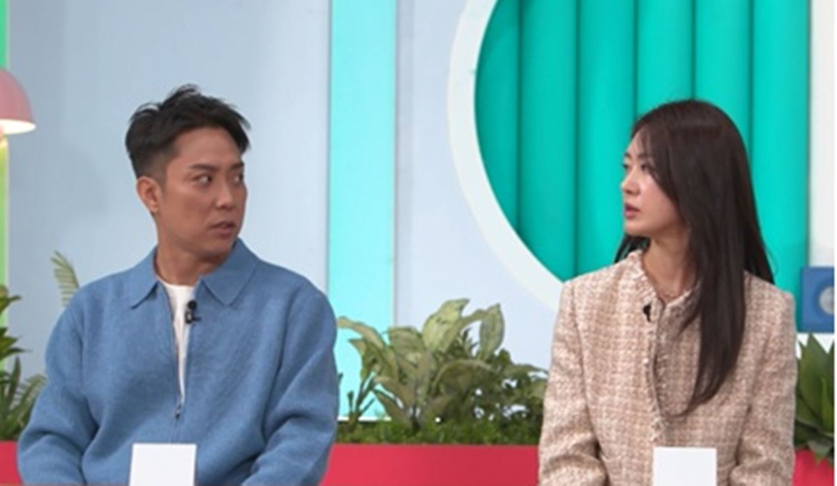 KBS2『家事をする男たち シーズン2』のスタジオに出演するウン・ジウォンとイ・ヨウォン