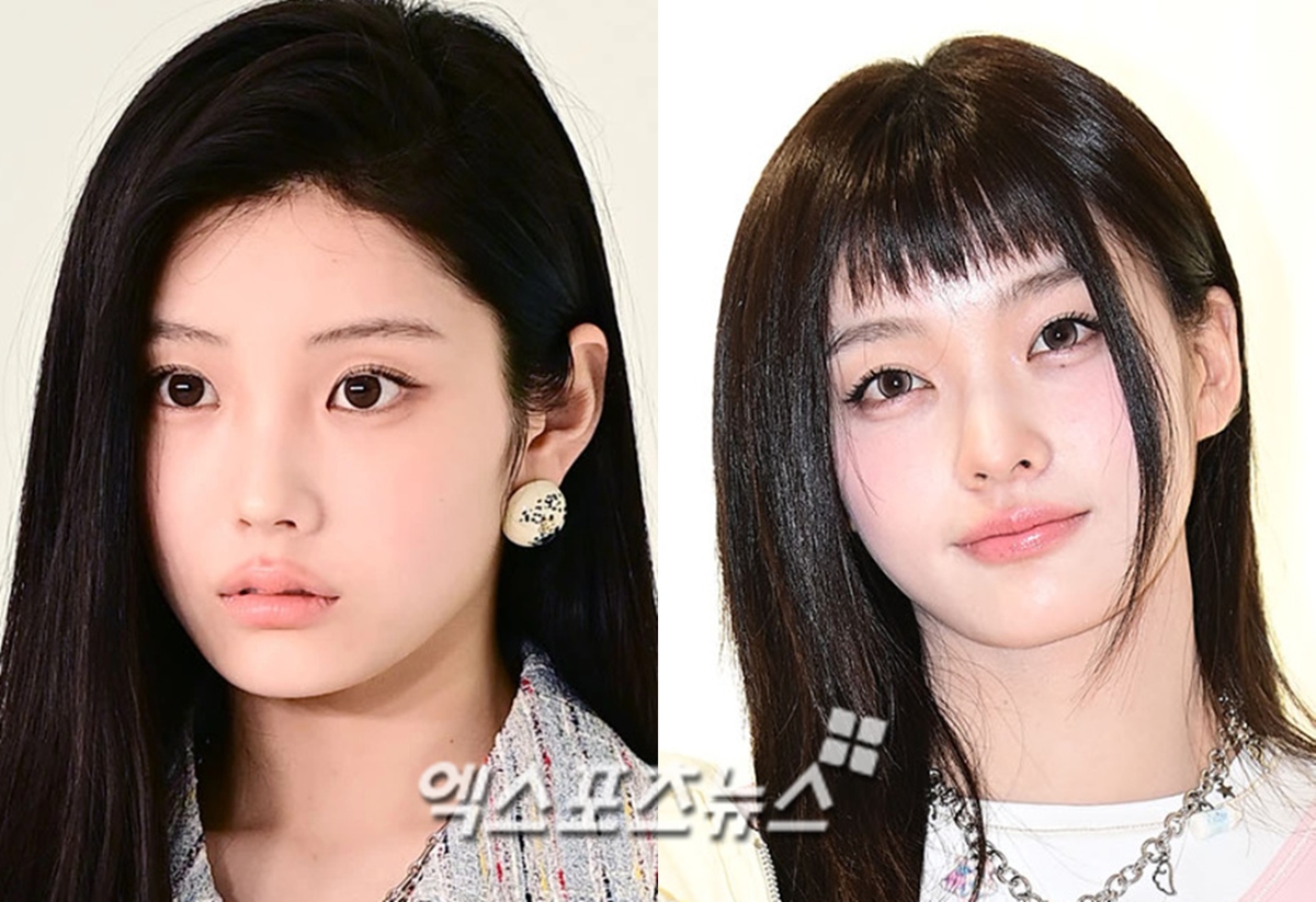 ILLITのイロハとウォンヒのバストアップ写真を左右に並べた合成画像