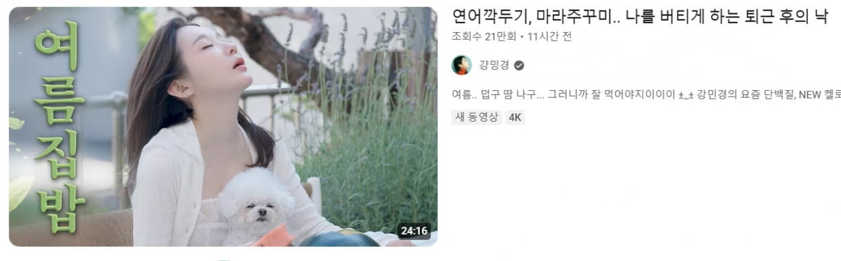 <b>고소영</b> '동안 레시피' 공개했는데 고작 '5만뷰'…같은날 강민경에 굴욕
