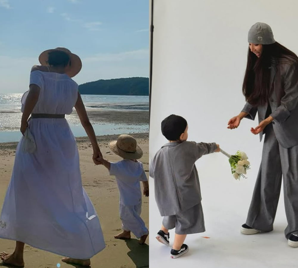 <b>문가비</b>, '<b>정우성</b>의 핏줄' 대중에 첫 공개…시종일관 커플룩