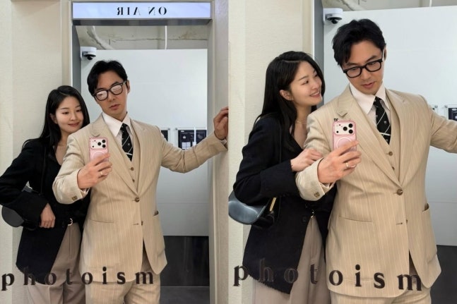 전진♥류이서, 결혼식은 이민우가 했는데 오히려 더 신혼 같네…네컷 부스에서 착붙