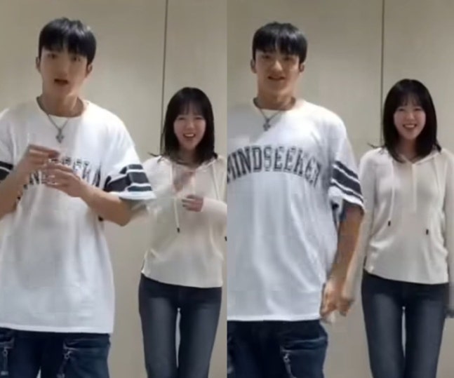 지예은♥바타, 커플 영상 공개됐다…얼굴에 웃음꽃 만발, 이때부터 심상치 않았네