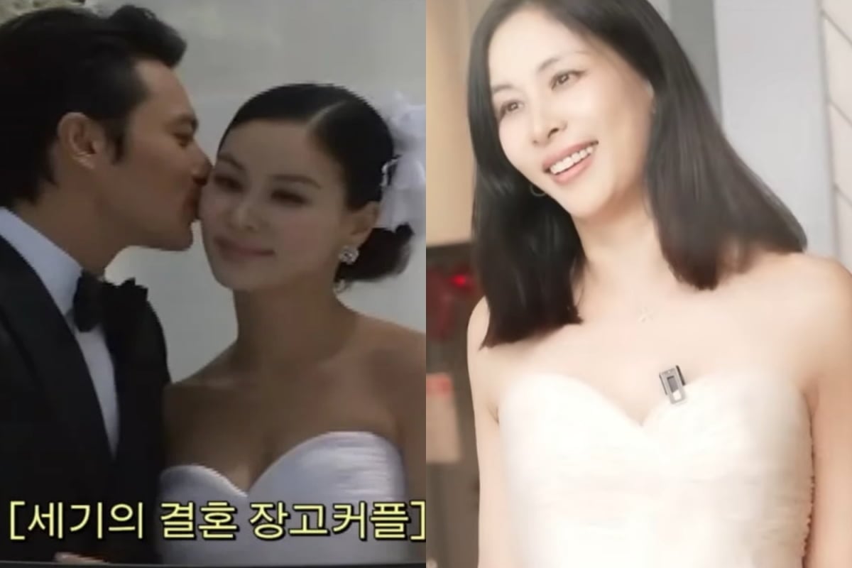 '장동건' <b>고소영</b>, 결혼 16년만 웨딩드레스 다시 입었는데…"등 안 잠겨...