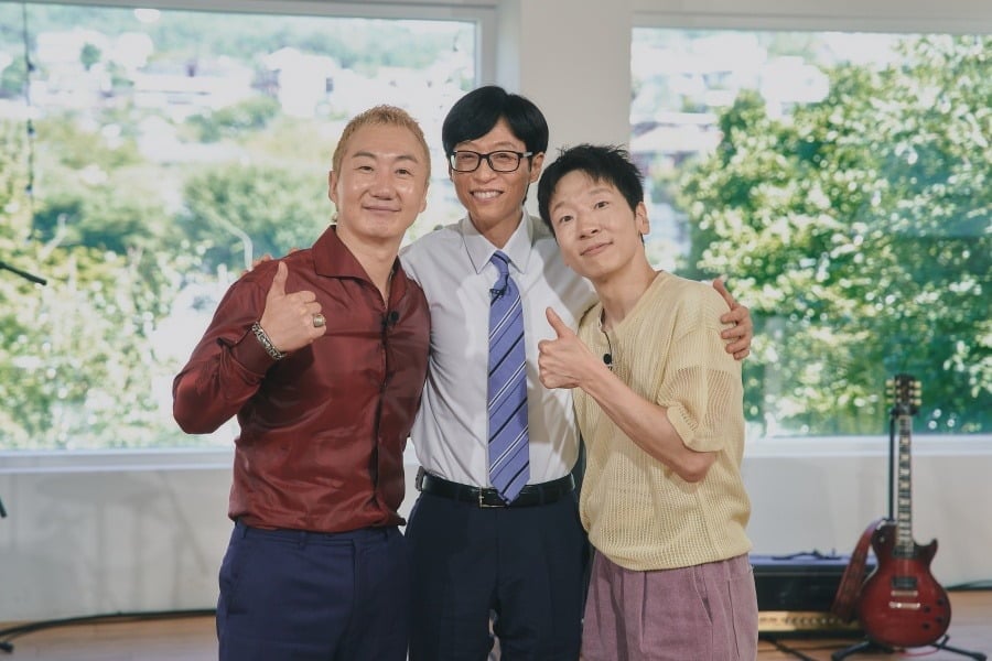 17년 만에 유재석과 재회했다…BTS에게 샤라웃 당한 <b>노브레인</b>, 오늘(2일...