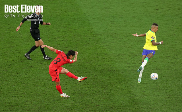 [공식 발표] <b>백승호</b>의 브라질전 <b>중거리포</b>, FIFA 선정 '최고의 골' 후보 ...