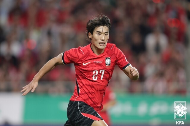 [B11 현장] '1-4 참사 속 피어난 꽃', 韓축구 차세대 에이스 <b>김민수</b>!… 투...