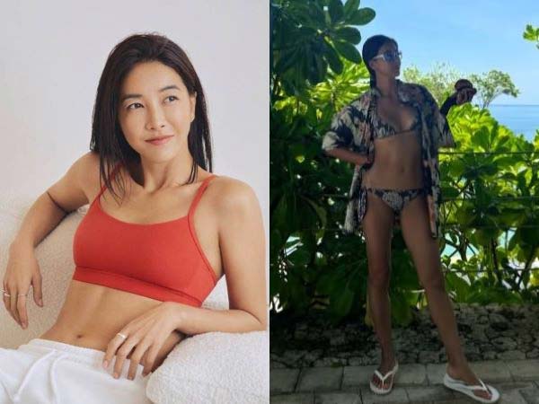 진서연이 비키니를 입고 건강한 몸매를 공개했다./사진=진서연 인스타그램 캡처