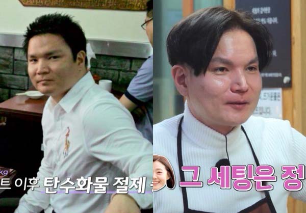 연애 프로그램 ‘나는 SOLO’ 26기 광수가 110kg였던 반전과거(왼쪽)를 공개했다.​/사진=ENA, SBS Plus ‘나는 SOLO’​