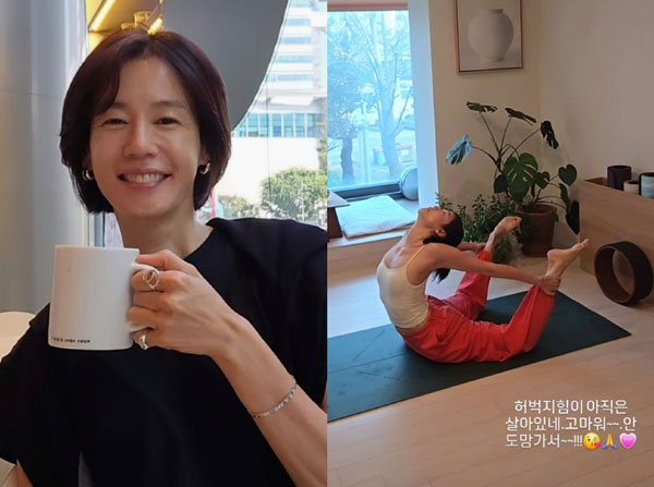 김지호 몸매 관리 비법, 요거 한다고 진짜 동안이네!