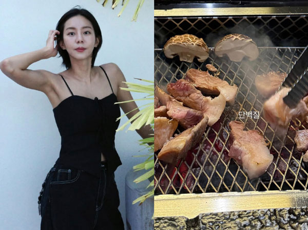 가수 겸 배우 유이(37)가 단백질 식품으로 삼겹살을 꼽았다./사진=유이 인스타그램 캡처 