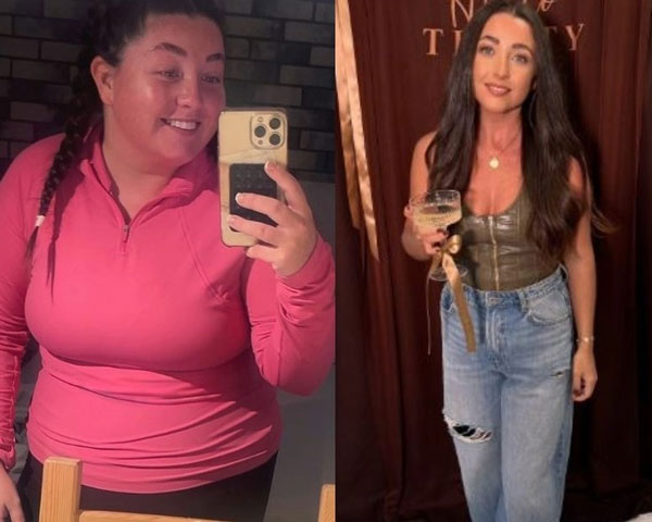 영국의 한 20대 여성이 1년만에 39kg을 감량한 사연이 전해졌다./사진=미러