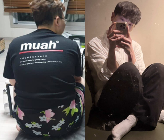 다이어트 전(왼)과 후(오) 장벼리씨의 모습./사진=장벼리씨 제공