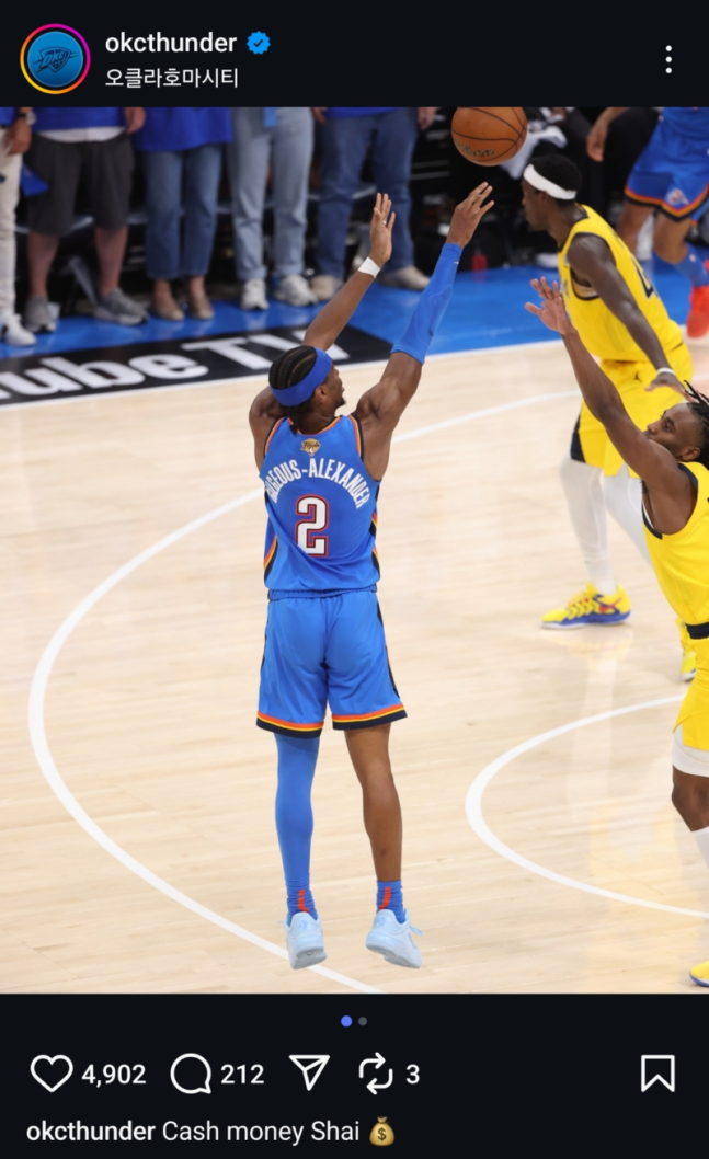 [NBA FINAL] 가장 중요했던 7차전, 가장 화려했던 샤이 길저스 알렉산더