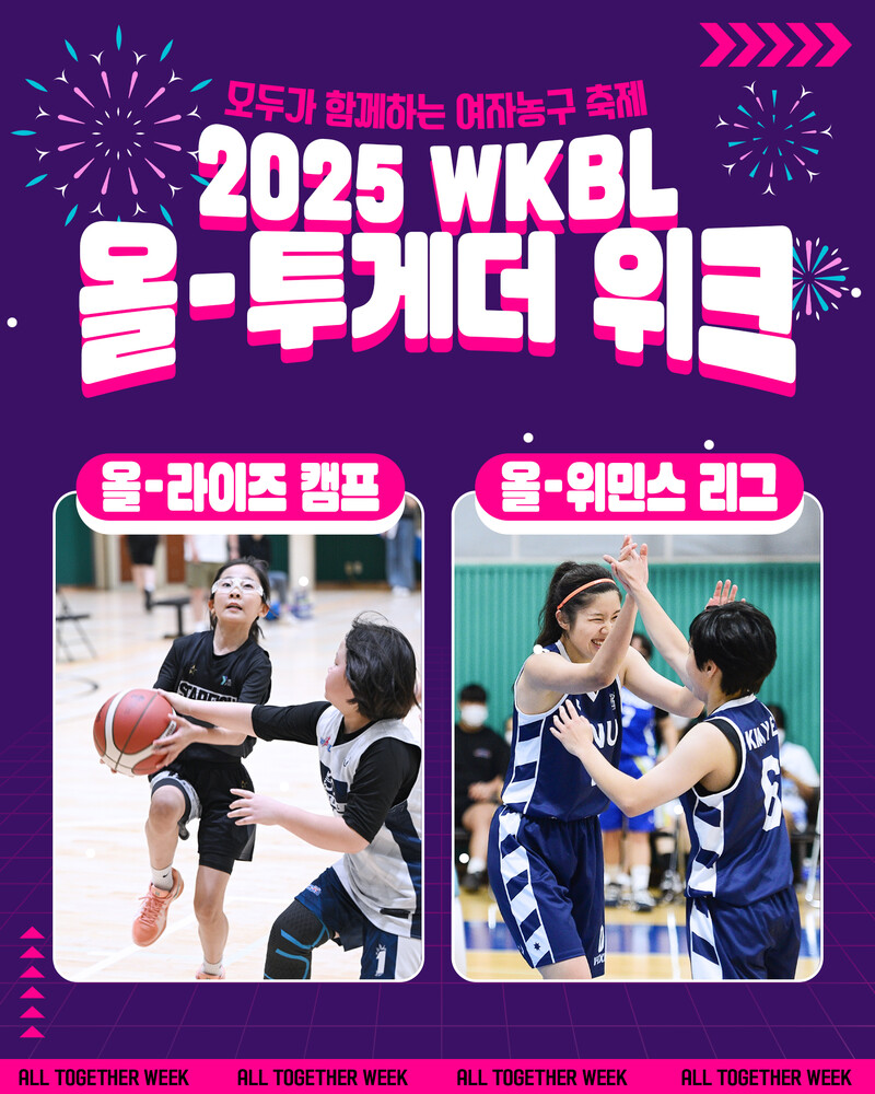 국가대표가 나선다, 2025 <b>WKBL 올-투게더 위크</b> 개최