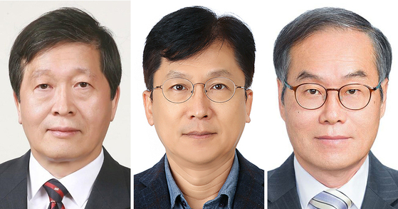 박수근, 이병권, 이용철(왼쪽부터)