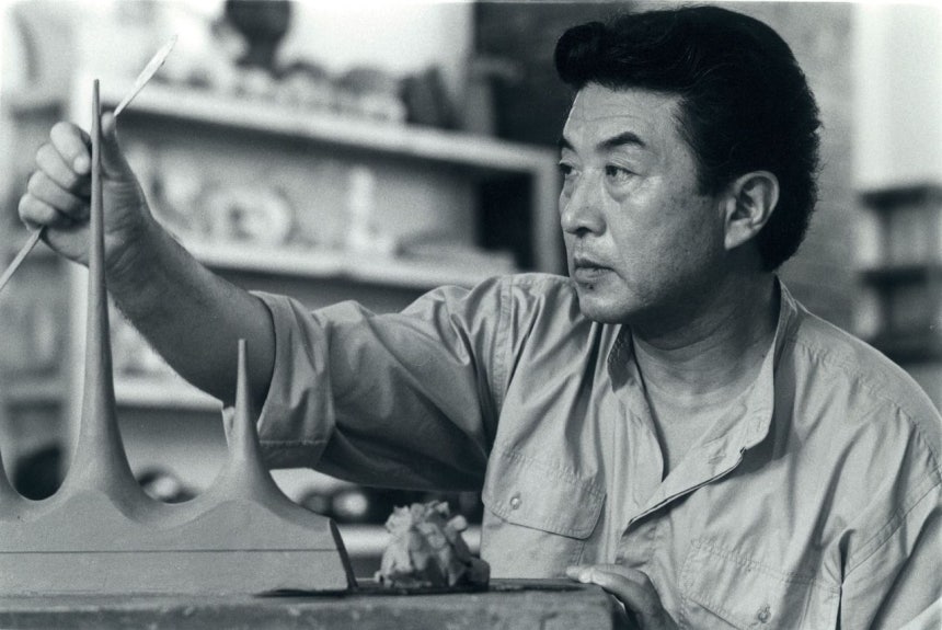 1989년 조각가 최만린.전국에서 유일하게 조각반이 있던 경기중에 간 덕분에 전문 교육을 받을 수 있었다.[사진 성북구립 최만린미술관]