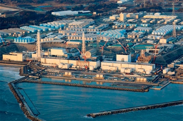 2월 24일 촬영한 일본 후쿠시마 원자력발전소 전경.