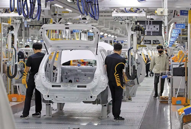 광주글로벌모터스 공장에서 현대차 경형 SUV 캐스퍼가 생산 중이다. /GGM 제공