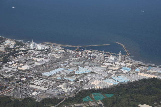 일본 후쿠시마 제1원자력발전소 오염수 저장탱크
