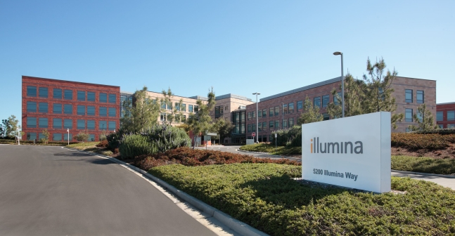 미국 캘리포니아주 샌디에이고의 일루미나 본사. 9000여명 임직원 중 3400여명이 본사에서 근무하고 있다./일루미나