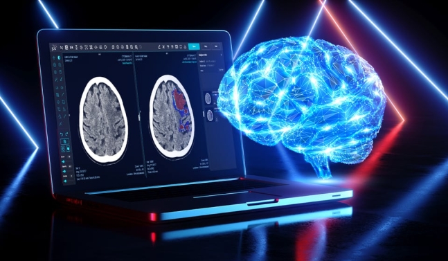 제이엘케이의 뇌경색 진단 AI 솔루션은 환자의 자기공명영상(MRI) 이미지에서 특징을 추출하고, 임상 정보를 활용해 뇌경색 유형을 분류한다./제이엘케이