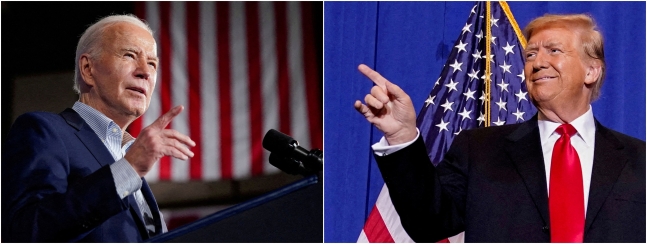 조 바이든 미국 대통령(왼쪽)과 도널드 트럼프 전 대통령. /로이터·연합뉴스