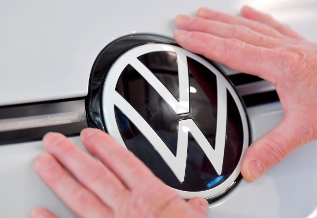 독일 자동차 제조업체 폭스바겐(Volkswagen)의 로고. /로이터 연합뉴스