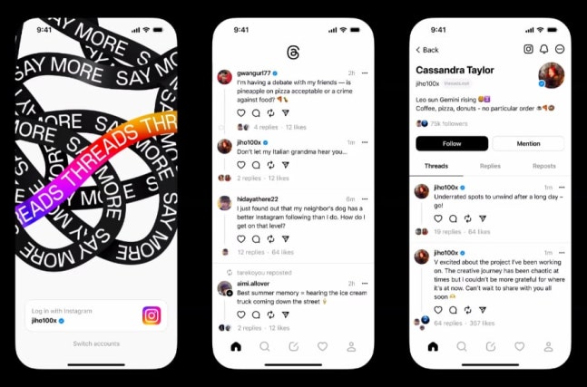 Meta's text-based social media (SNS) 'Thread' image./Thread provided