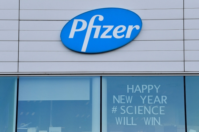 미국 제약사 화이자(Pfizer) 전경. /AFP