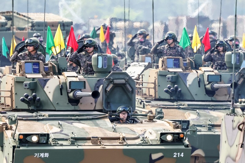 건군 <b>76주년 국군의 날 기념식</b>… 軍, 장비 83종 340대 선봬