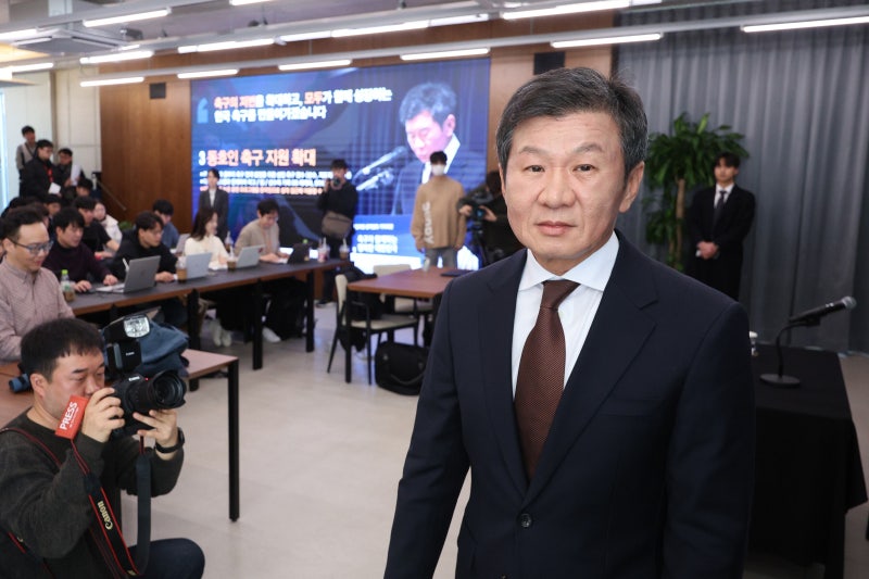 정몽규 4선이냐, 허정무·신문선 새 바람이냐… 대한<b>축구협회장</b> 오늘 선...