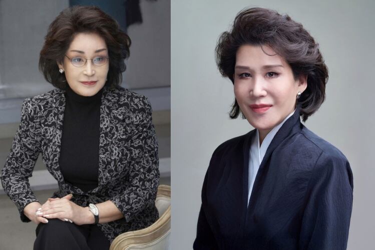 이명희(왼쪽) 신세계그룹 총괄회장과 정유경 ㈜신세계 회장. /신세계 제공