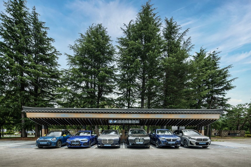 BMW 코리아가 설치한 전기차 충전소