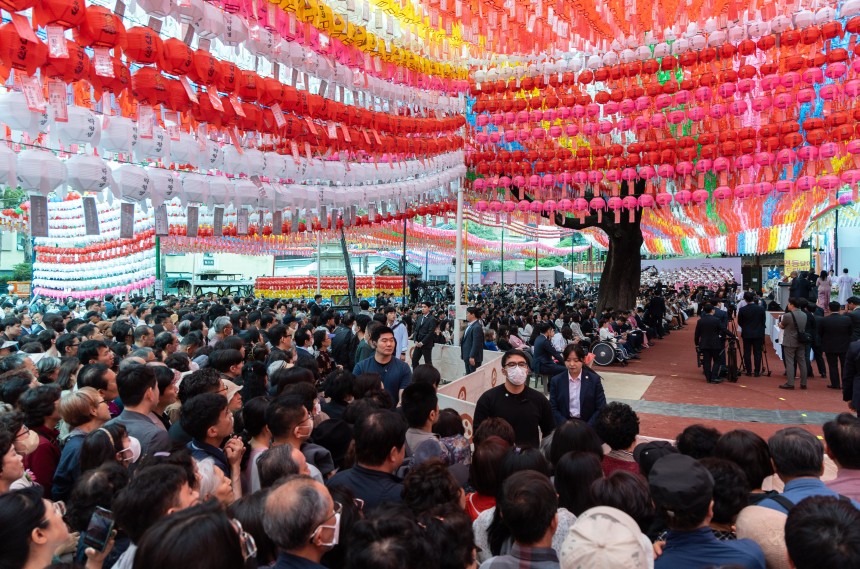 사진은 지난해 5월 15일 오전 서울 종로구 조계사에서 불기 2568년 부처님오신날 봉축법요식이 진행되는 모습. /뉴스1