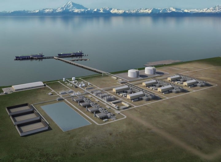 알래스카 LNG 프로젝트의 천연가스 액화 시설 조감도./알래스카 LNG 제공