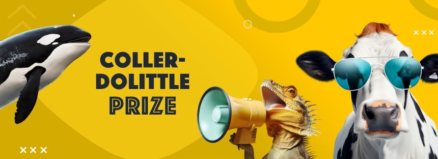 콜러 두리틀 대회(Coller Dolittle Challenge) 홈페이지 그림. 동물복지 사업을 하는 영국 제러미 콜러 재단과 이스라엘 텔아비브대가 공동 주최하는 이 대회는 매년 인공지능(AI)을 활용해 인간과 동