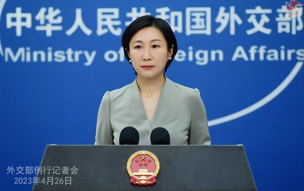마오닝 중국 외교부 대변인. /중국 외교부 홈페이지 캡처