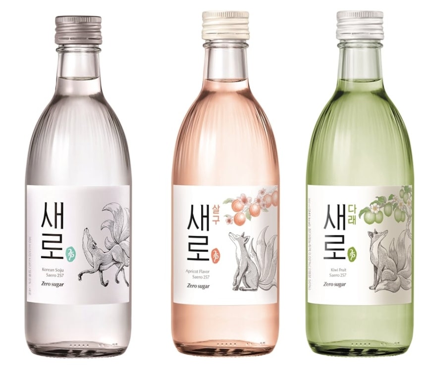 롯데칠성음료 제로 슈거 소주 '새로' 3종./롯데칠성음료 제공